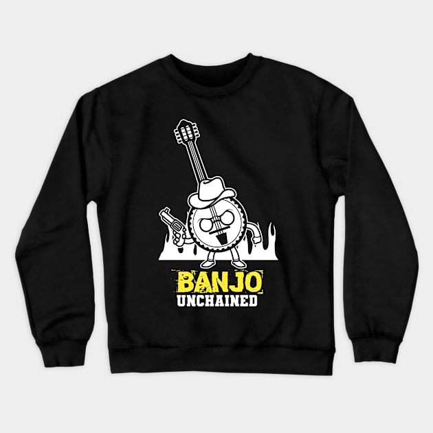 Banjo Unchained Crewneck Sweatshirt by CrissWild